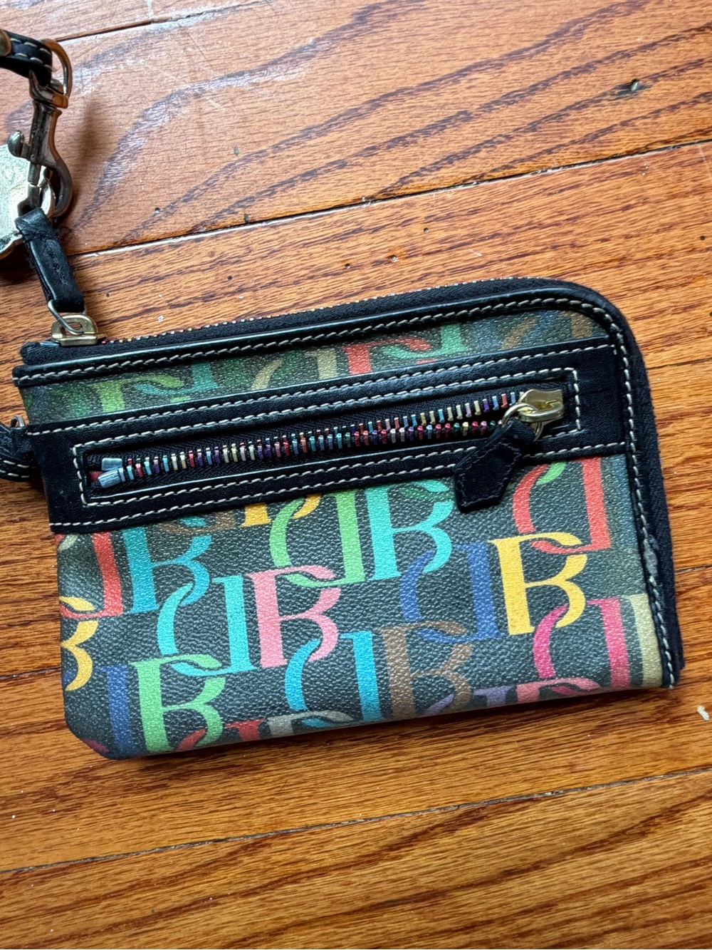 Dooney & Bourke Multicolor Logo Wristlet